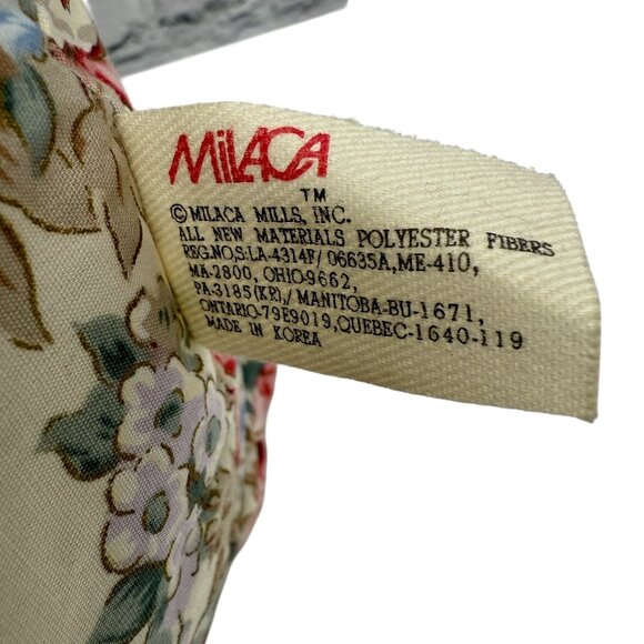 Vintage Milaca Mills Bear Victorian Floral Plush Teddy 1980s - Picture 6 of 10